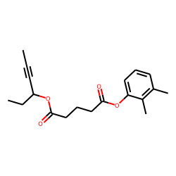 Glutaric acid, hex-4-yn-3-yl 2,3-dimethylphenyl ester