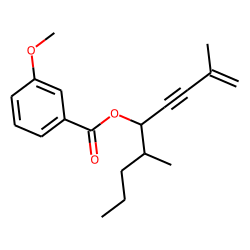 m-Anisic acid, 2,6-dimethylnon-1-en-3-yn-5-yl ester