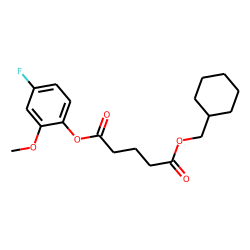 Glutaric acid, cyclohexylmethyl 4-fluoro-2-methoxyphenyl ester