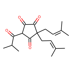 1,2,4-Cyclopentanetrione, 3,3-bis(3-methyl-2-butenyl)-5-(2-methyl-1-oxopropyl)-