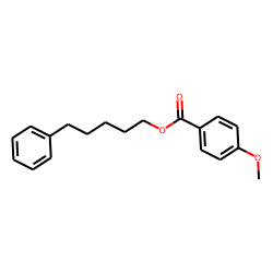 p-Methoxybenzoic acid, 5-phenylpentyl ester