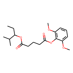 Glutaric acid, 2-methylpent-3-yl 2,6-dimethoxyphenyl ester