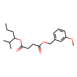 Succinic acid, 3-methoxybenzyl 2-methylhex-3-yl ester