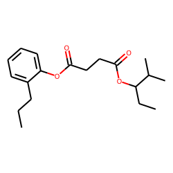 Succinic acid, 2-methylpent-3-yl 2-propylphenyl ester