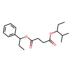Succinic acid, 2-methylpent-3-yl 1-phenylpropyl ester