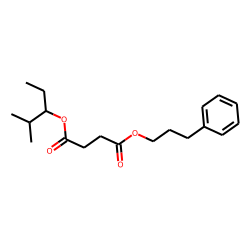 Succinic acid, 2-methylpent-3-yl 3-phenylpropyl ester