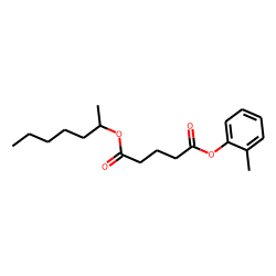 Glutaric acid, hept-2-yl 2-methylphenyl ester