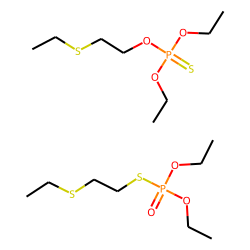 Phosphorothioic acid, O,O-diethyl O-(2-(ethylthio)ethyl) ester, mixed with O,O-diethyl S-(2-(ethylthio)ethyl) phosphorothioate