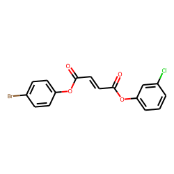 Fumaric acid, 4-bromophenyl 3-chlorophenyl ester