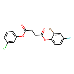 Succinic acid, 3-chlorophenyl 2-bromo-4-fluorophenyl ester