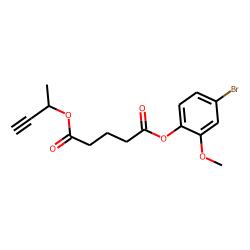 Glutaric acid, but-3-yn-2-yl 4-bromo-2-methoxyphenyl ester