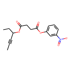 Succinic acid, hex-4-yn-3-yl 3-nitrophenyl ester