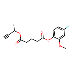 Glutaric acid, but-3-yn-2-yl 4-fluoro-2-methoxyphenyl ester