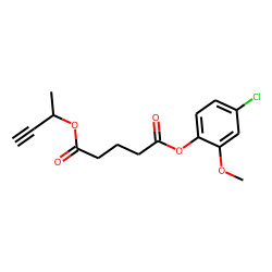 Glutaric acid, but-3-yn-2-yl 4-chloro-2-methoxyphenyl ester