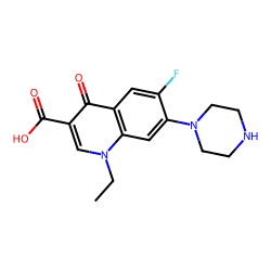 1-ETHYL-3-CARBOXY-6-FLUORO-7-(PIPERAZINYL-1)-QUINOLIN-4(1H)-ONE