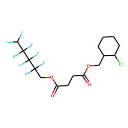 Succinic acid, 2,2,3,3,4,4,5,5-octafluoropentyl (2-chlorocyclohexyl)methyl ester