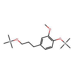3-VANILPROPANOL, BIS(TRIMETHYLSILYL)- DERIV.