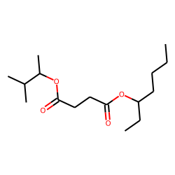 Succinic acid, 3-methylbut-2-yl 3-heptyl ester