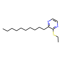 Pyrazine, 2-decyl-3-ethylthio