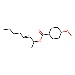 Cyclohexanecarboxylic acid, 4-methoxy-, oct-3-en-2-yl ester
