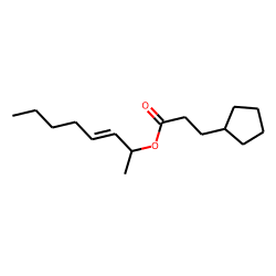 3-Cyclopentylpropionic acid, oct-3-en-2-yl ester