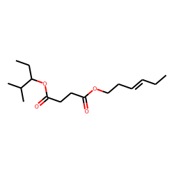 Succinic acid, 2-methylpent-3-yl trans-hex-3-en-1-yl ester