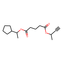 Glutaric acid, 1-cyclopentylethyl but-3-yn-2-yl ester