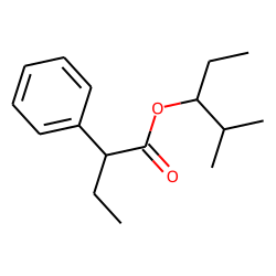 Butyric acid, 2-phenyl-, 2-methylpent-3-yl ester