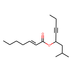 2-Heptenoic acid, 2-methyloct-5-yn-4-yl ester