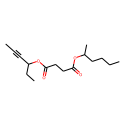 Succinic acid, hex-4-yn-3-yl 2-hexyl ester