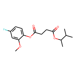 Succinic acid, 3-methylbut-2-yl 4-fluoro-2-methoxyphenyl ester