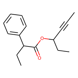 Butyric acid, 2-phenyl-, hex-4-yn-3-yl ester