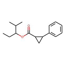 Cyclopropanecarboxylic acid, trans-2-phenyl-, 2-methylpent-3-yl ester