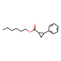 Cyclopropanecarboxylic acid, trans-2-phenyl-, hexyl ester