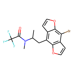 1-(8-Bromo-dibenzo[1,2-b; 4,5-b']difuran-4-yl-2-aminopropane, N-methyl, TFA