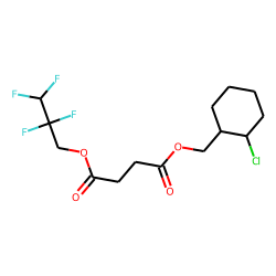 Succinic acid, 2,2,3,3-tetrafluoropropyl (2-chlorocyclohexyl)methyl ester