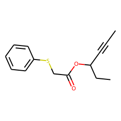 (Phenylthio)acetic acid, hex-4-yn-3-yl ester
