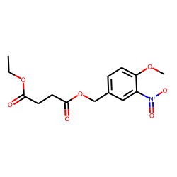 Succinic acid, ethyl 4-methoxy-3-nitrobenzyl ester