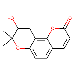 2H,8H-Benzo[1,2-b:3,4-b']dipyran-2-one, 9,10-dihydro-9-hydroxy-8,8-dimethyl-, (R)-