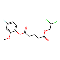 Glutaric acid, 2,2-dichloroethyl 4-fluoro-2-methoxyphenyl ester