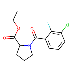 L-Proline, N-(3-chloro-2-fluorobenzoyl)-, ethyl ester