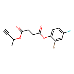 Succinic acid, but-3-yn-2-yl 2-bromo-4-fluorophenyl ester