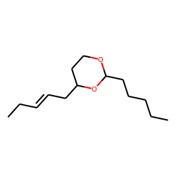 1,3-Dioxane, 2-pentyl-4-(2-pentenyl), 2S,4R