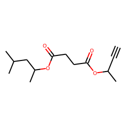 Succinic acid, but-3-yn-2-yl 4-methylpent-2-yl ester