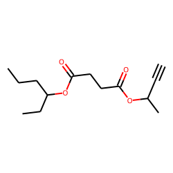 Succinic acid, but-3-yn-2-yl 3-hexyl ester