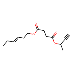 Succinic acid, but-3-yn-2-yl trans-hex-3-en-1-yl ester