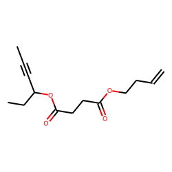 Succinic acid, hex-4-yn-3-yl but-3-en-1-yl ester