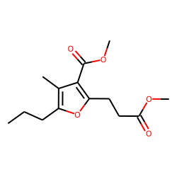 3-Carboxy-4-methyl-5-propyl-2-furanpropionic acid, dimethyl ester