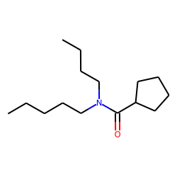 Cyclopentanecarboxamide, N-butyl-N-pentyl-