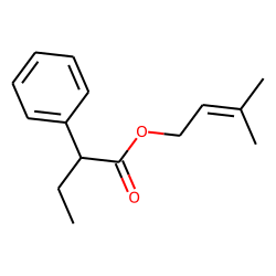 Butyric acid, 2-phenyl-, 3-methylbut-2-en-1-yl ester